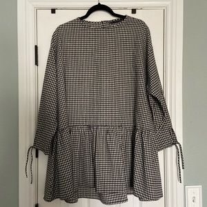 Zara Basics Gingham Dress